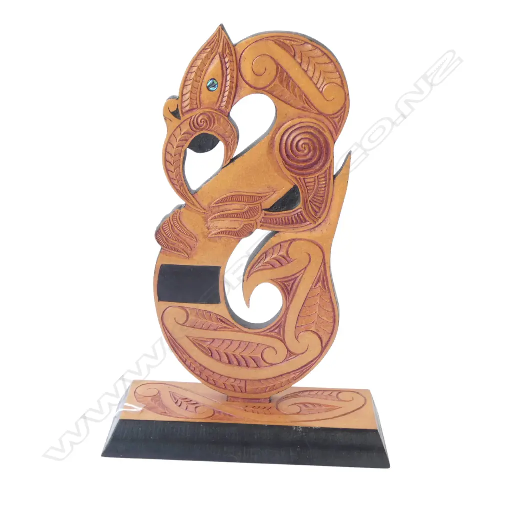 MAORI MANAIA CARVING H430mm Image 1++