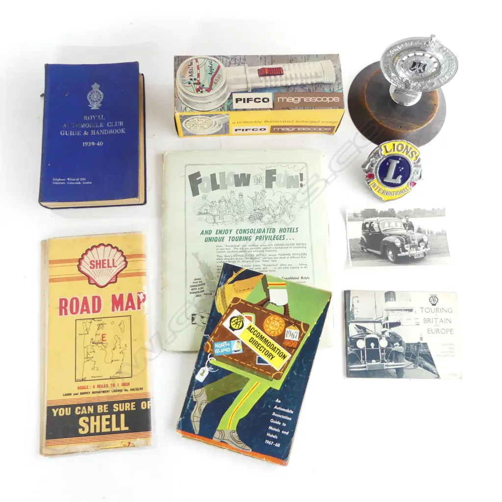 ASST. A.A. EPHEMERA INCLUDING BADGES, BOOKLET, MAPS, etc Image 1++