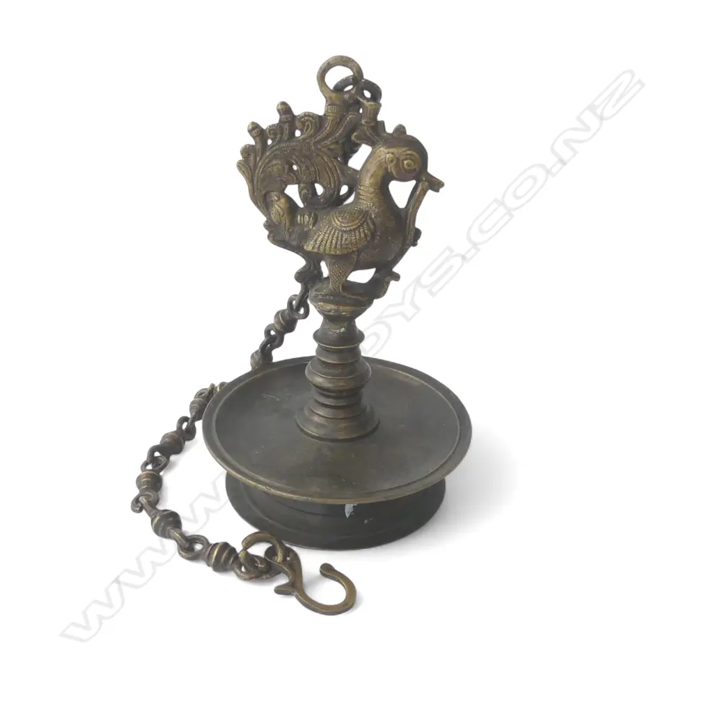 INDONESIAN BRONZE HANGING BELL H.240mm Image 1++