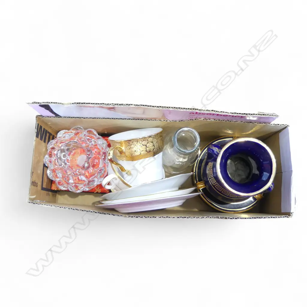 ASST. GOLD TRIMMED CHINA ETC Image 1++