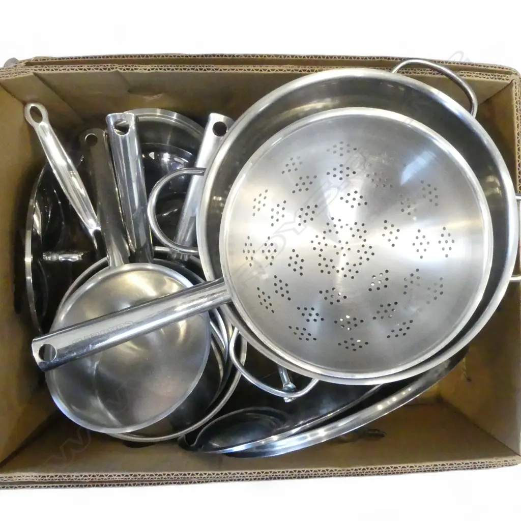 ASST. CUISINART STAINLESS STEEL POTS & PANS ETC Image 1++