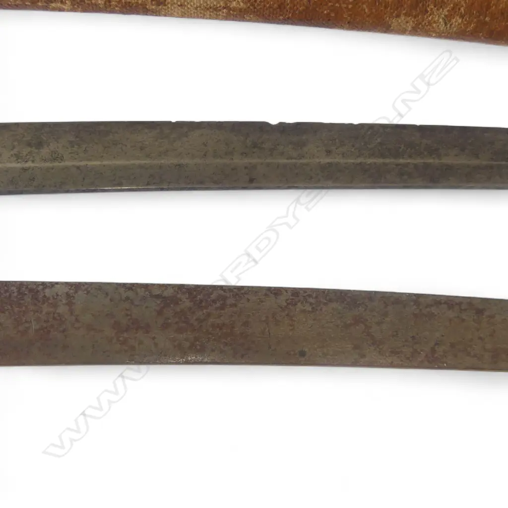 2 VINTAGE JAPANESE KATANA L.980 & 960mm one without sheath Image 1++
