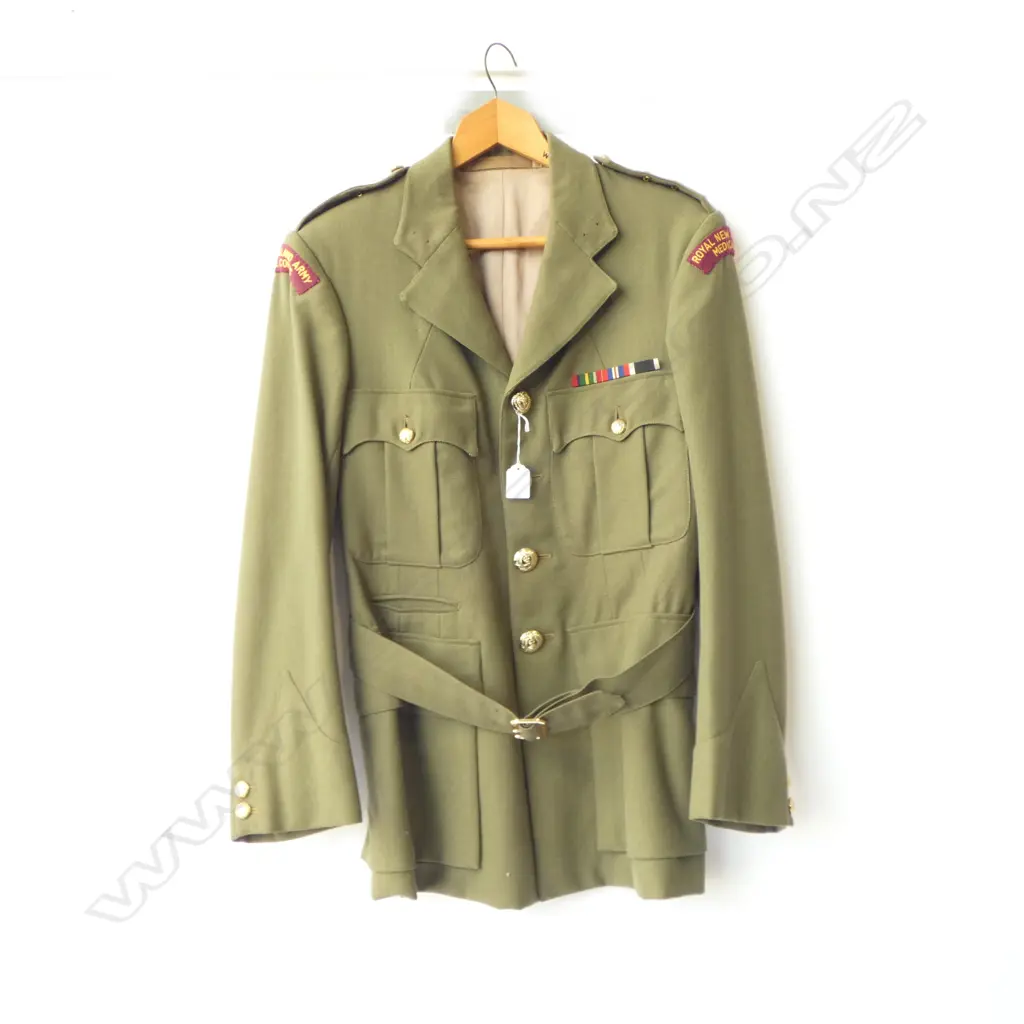 NZ ARMY MEDICAL OFFICERS JACKET + VINTAGE WOMAN’S SPORTS BLAZER W. MEDALS etc Image 1++