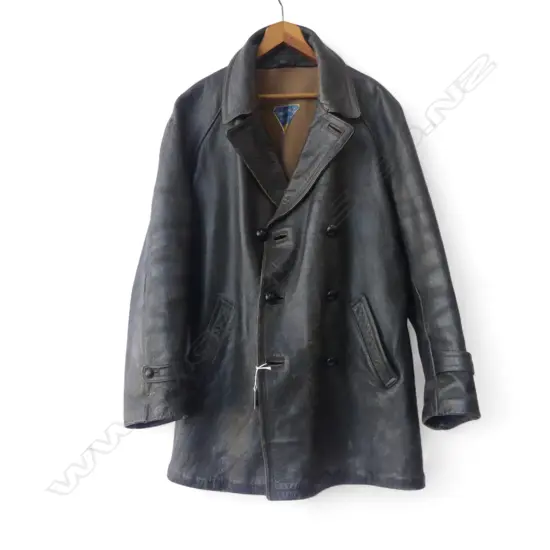 MONGUZZIM MILANO MEN’S LEATHER COAT