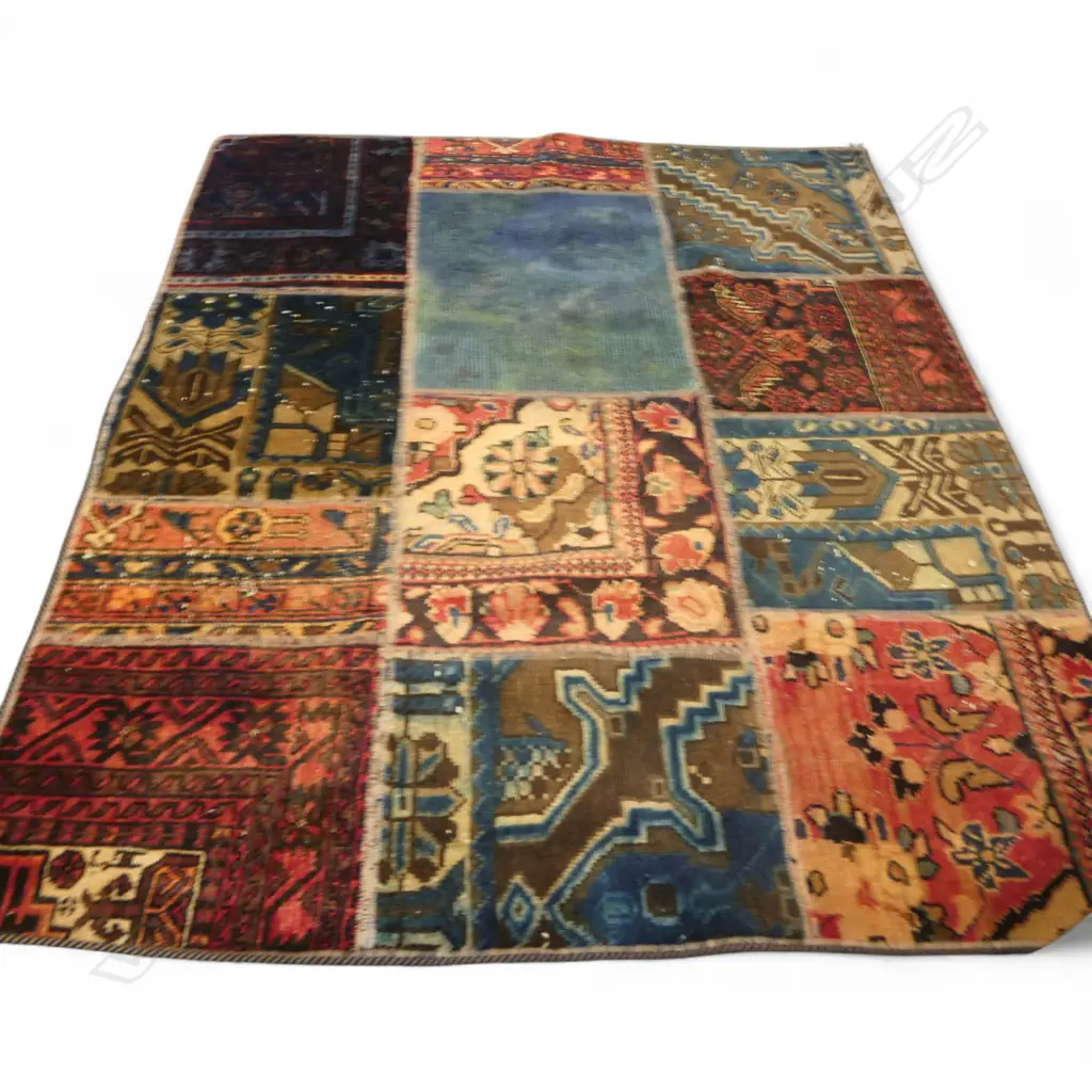 VINTAGE PATCHWORK RUG 1580x1280mm Image 1++