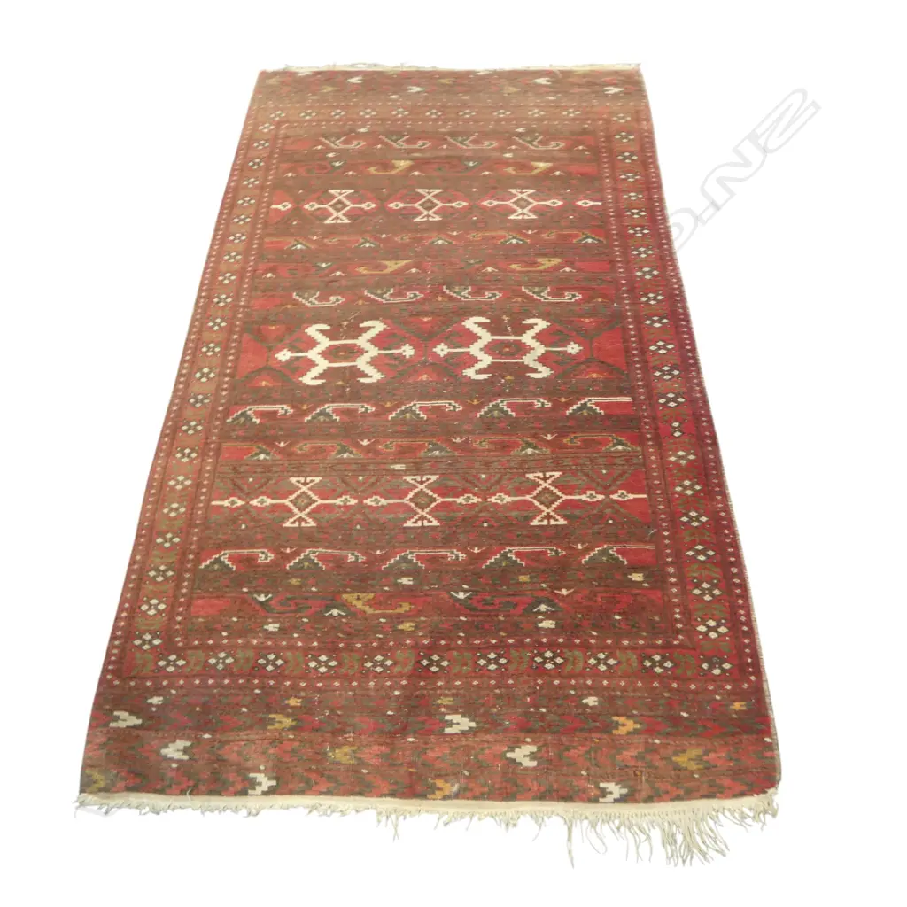 HAND KNOTTED ALL WOOL RUG 2000x1040mm Image 1++