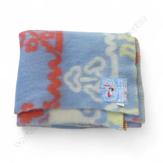VINTAGE RADIA LUX 100PERCENT WOOL BLANKET PASTEL COLOURS