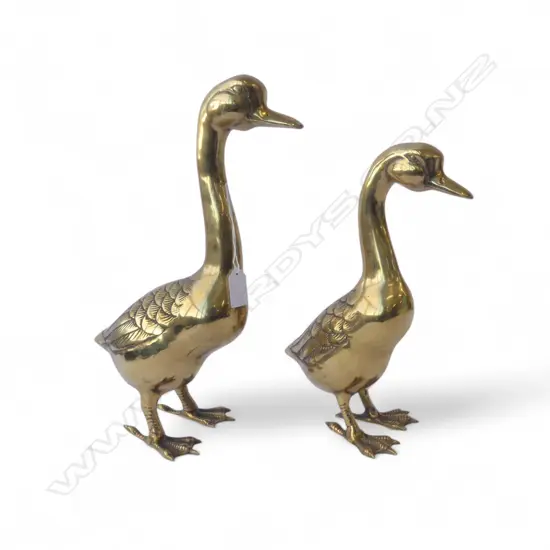 2 BRASS DUCKS H.355mm