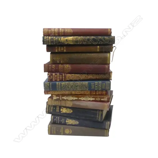 13 ANTIQUE BOOKS; DICKENS ETC