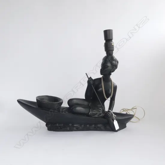 RETRO BLACK LADY LAMP H.390mm...