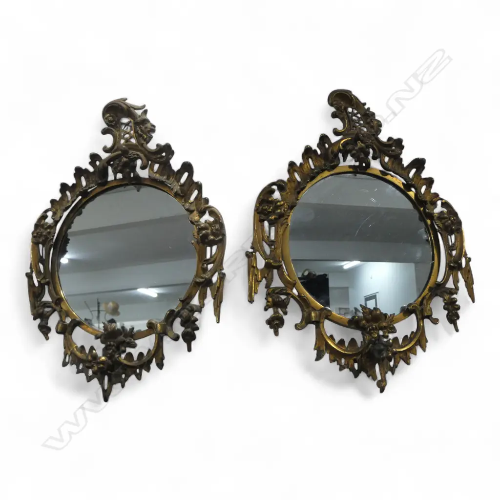 PR ROCOCCO STYLE GILT METAL MIRRORS 505x370mm Image 1++