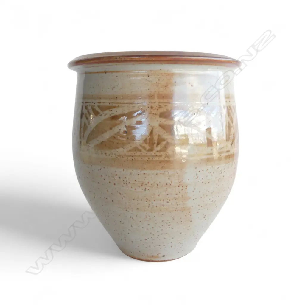 PETER STICHBURY WAX RESIST VASE SHINO H.245MM Image 1++