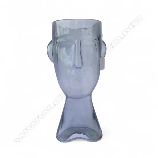 SMOKEY GLASS VASE H320mm