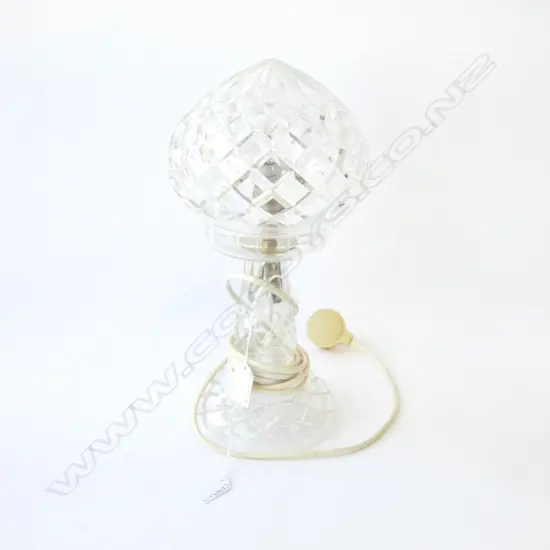 CUT CRYSTAL LAMP H.340mm