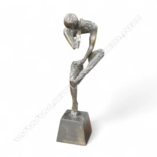 BRONZE SCULPTURE, INCOMPLETE MAN H.445mm