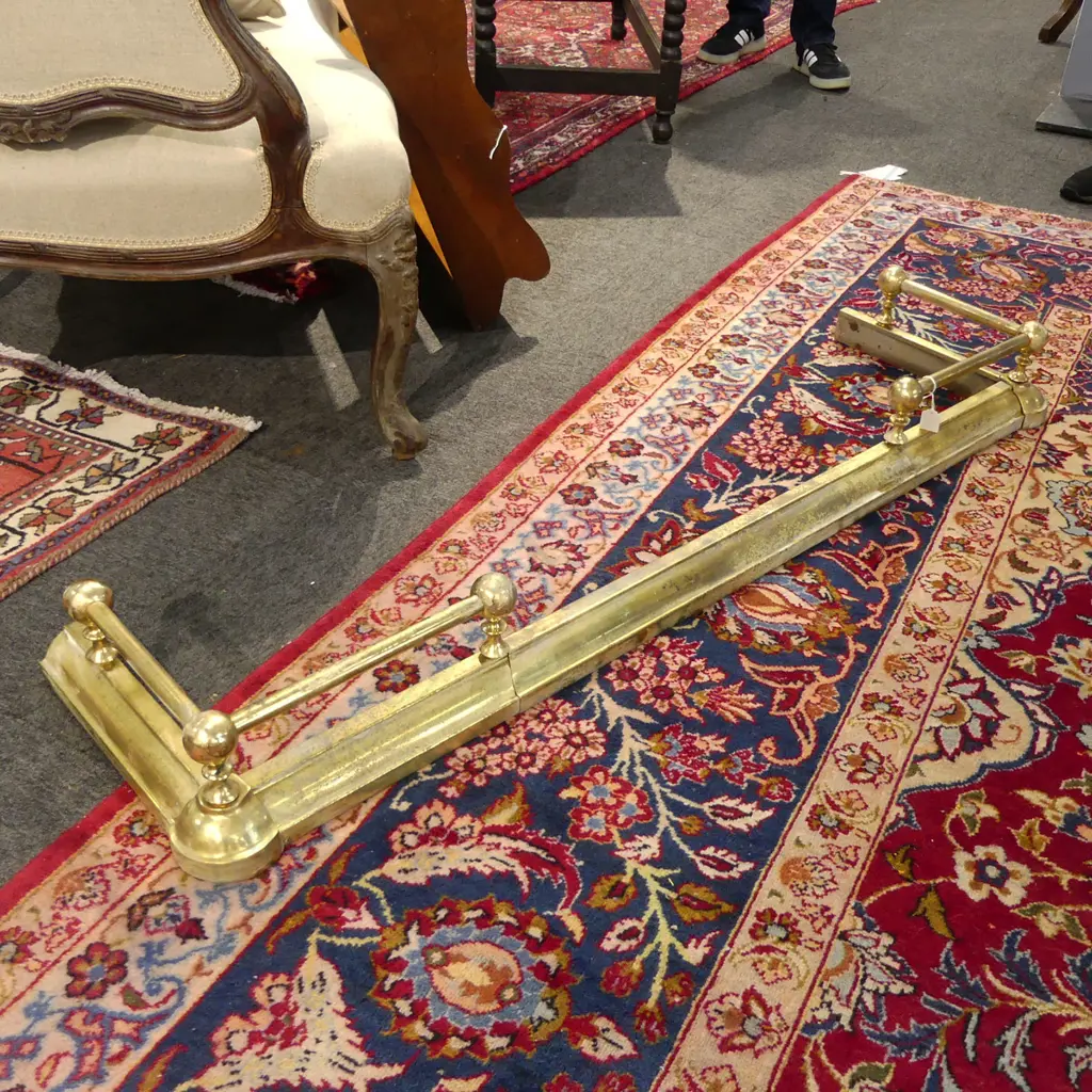 BRASS FIRE FENDER W.1330mm Image 1++
