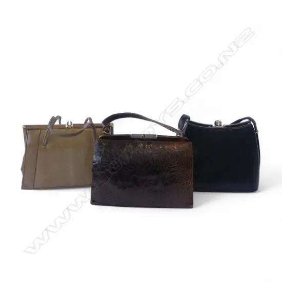 3 VINTAGE HAND BAGS