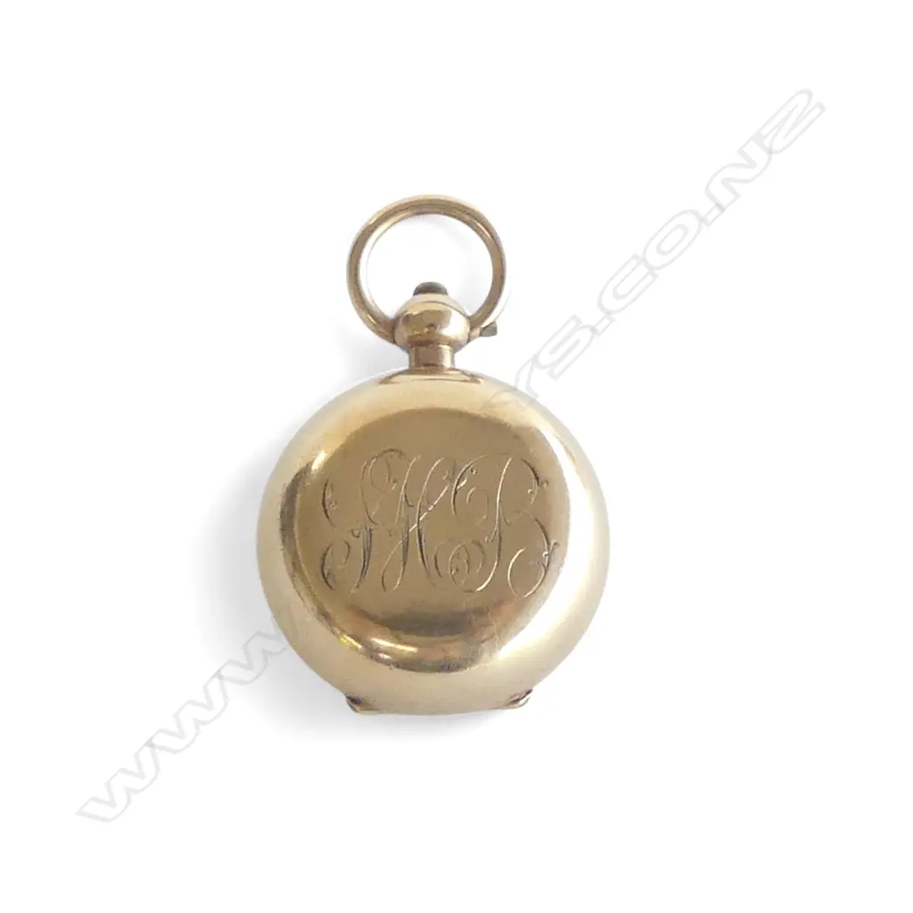 EARLY 20thC DENNISON GOLD PLATE SOVEREIGN CASE Image 1++