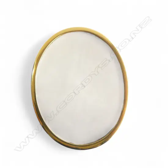 15ct GOLD PORTRAIT MINIATURE FRAME in crocodile leather CASE. Gold weight 8.88gms