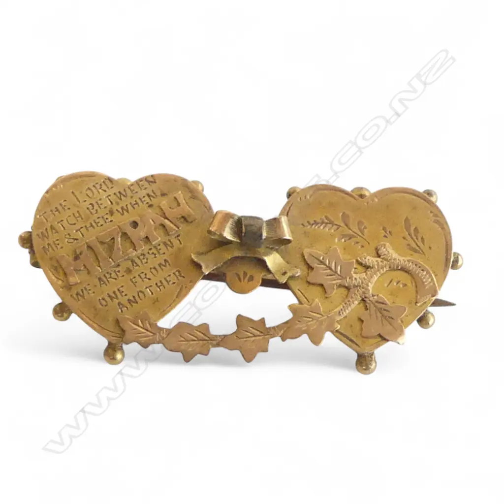 GOLD BROOCH 'MIZPAH' 2.9gms Image 1++