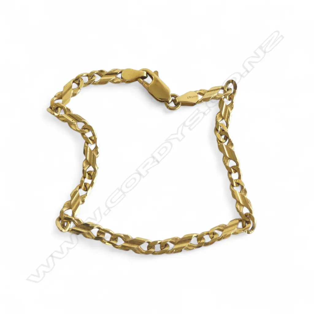 14CT BRACELET L.180mm 6.2gms Image 1++