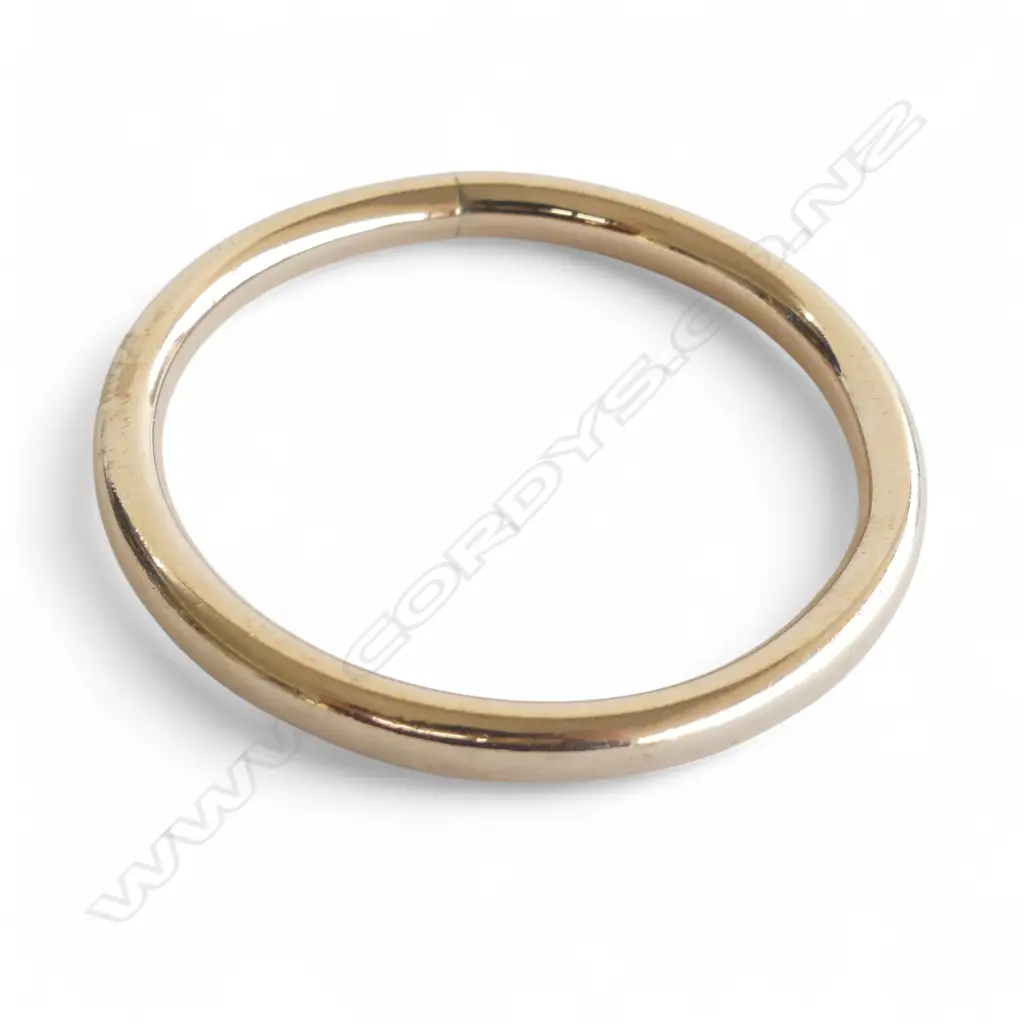 9CT PLATED BANGLE 65mm int. dia Image 1++