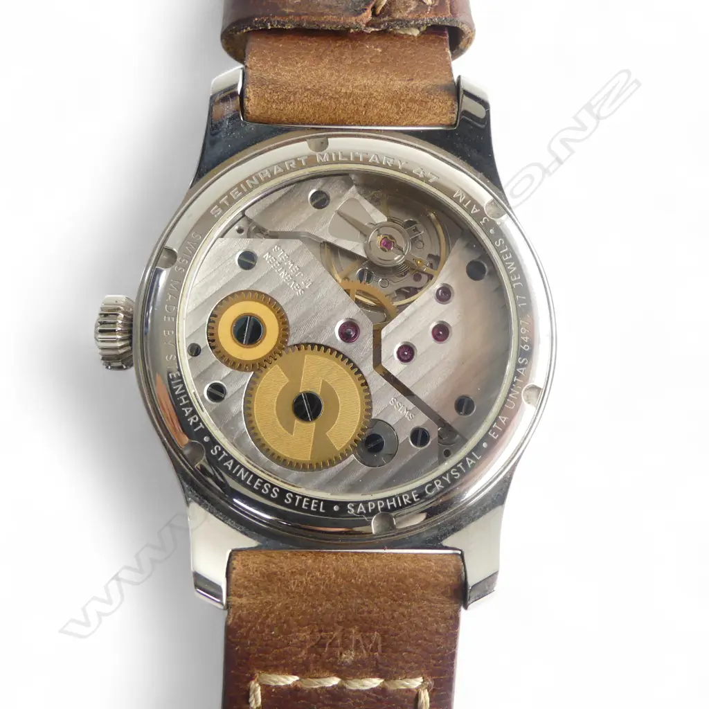 STEINHART 47 'MILITARY' WRIST WATCH, HAND WIND, SWISS Image 1++