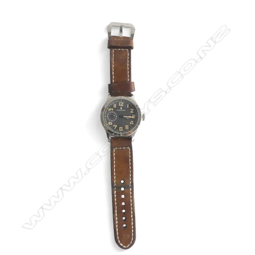 STEINHART 47 'MILITARY' WRIST WATCH, HAND WIND, SWISS Image 1++