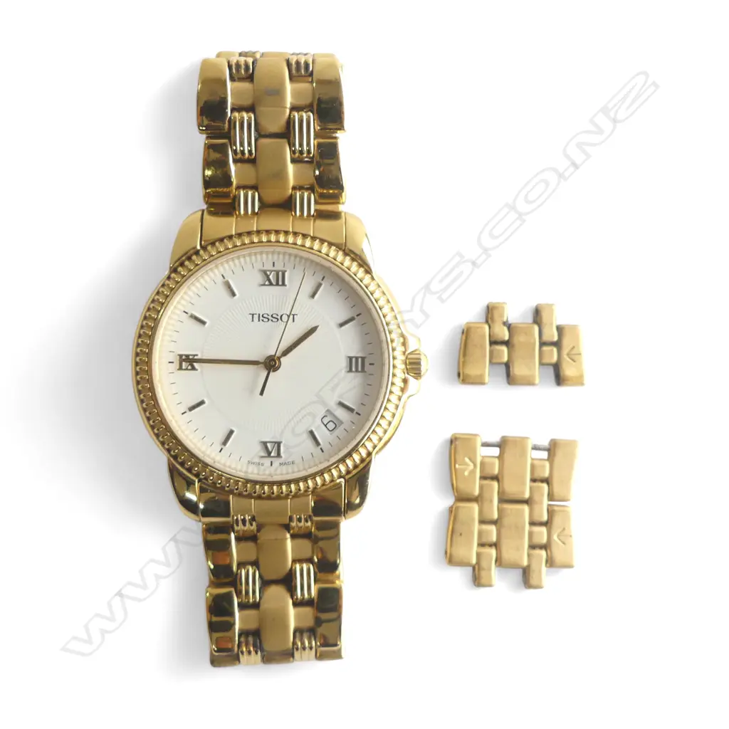 TISSOT WRISTWATCH w. receipt & 3 links Image 1++