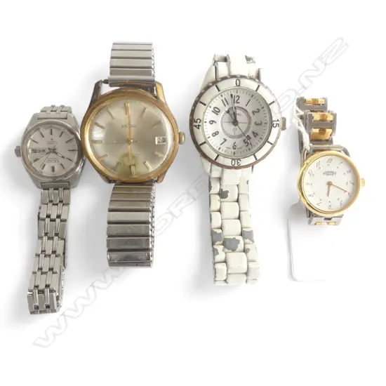 4 WRIST WATCHES