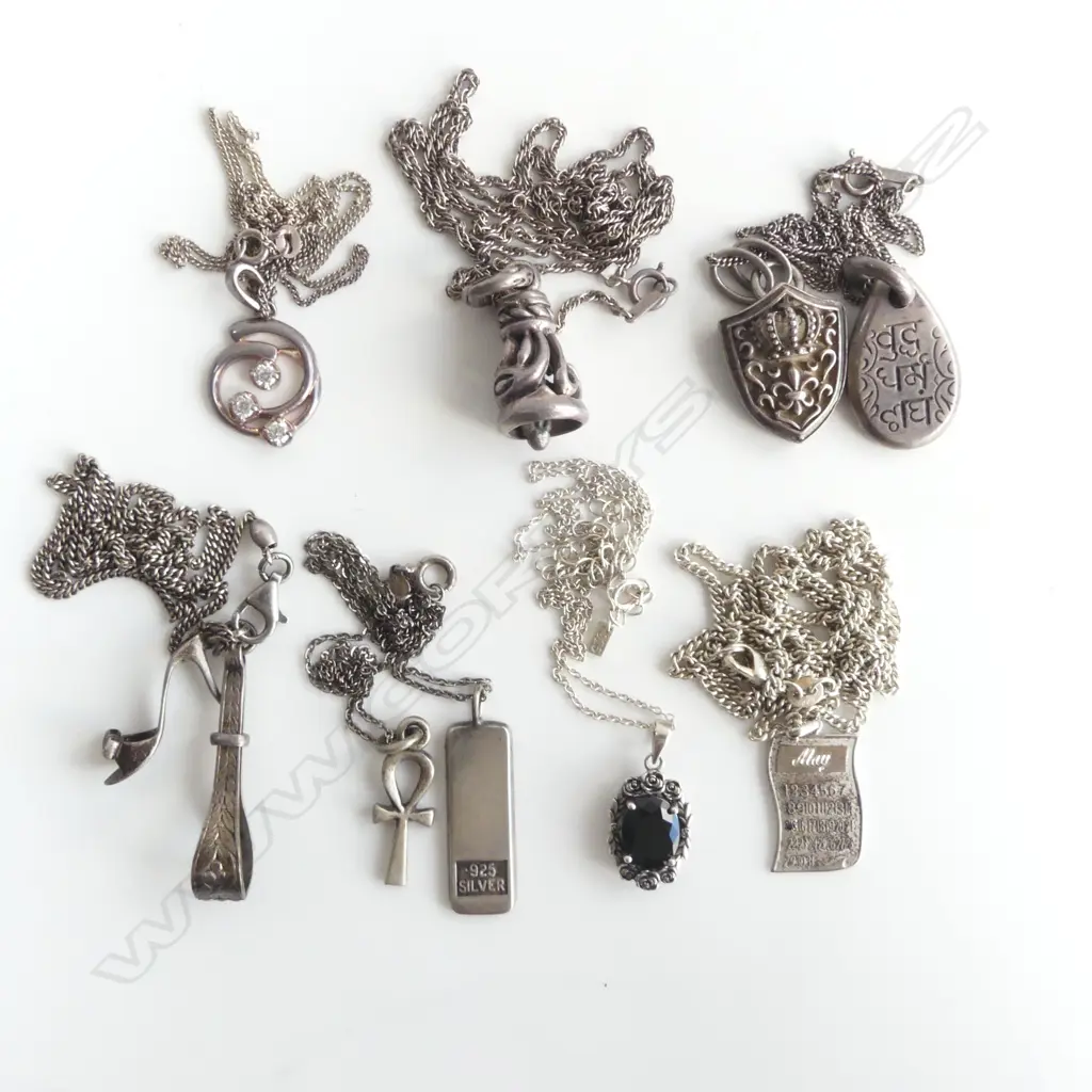 7 925 SILVER PENDANT NECKLACES Image 1++