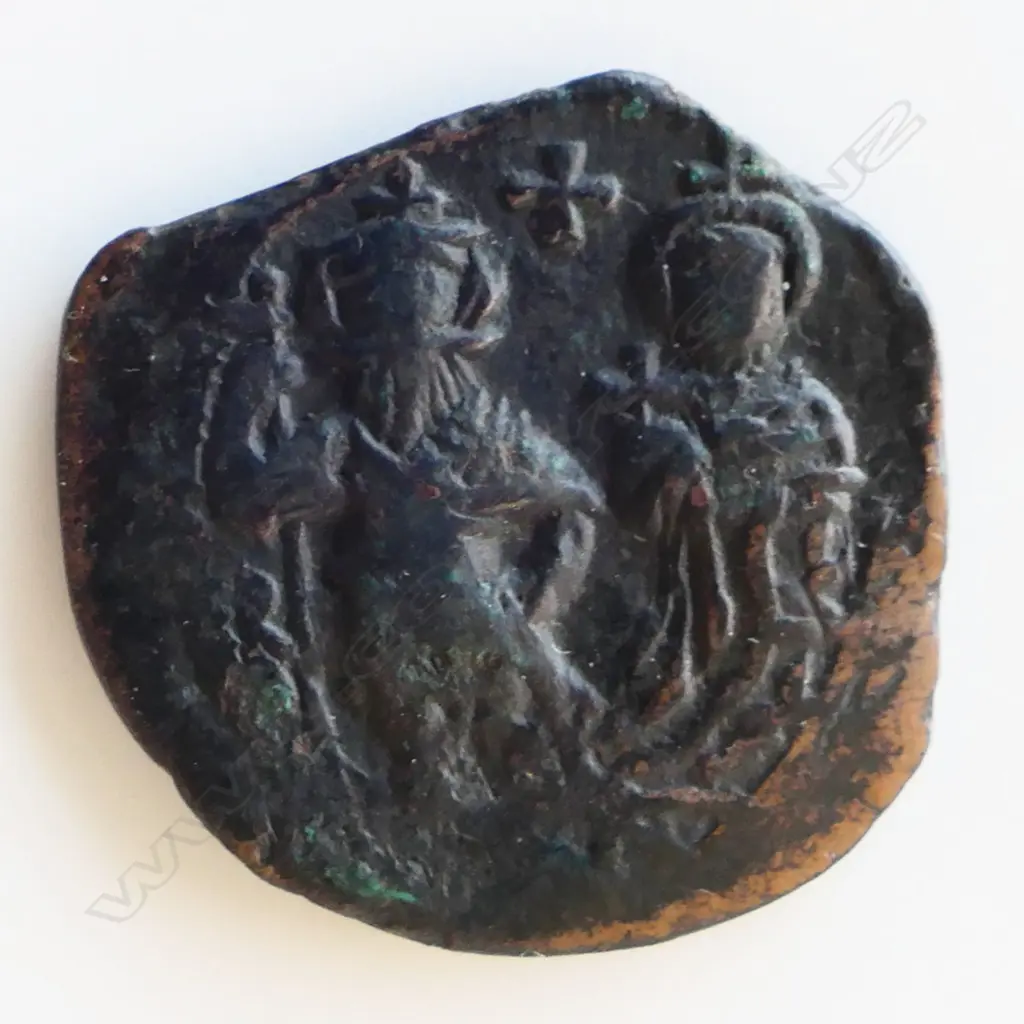 ROMAN COIN HERACLIUS & H.CONSTANTINE . Overstruck Image 1++