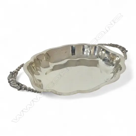STERLING SILVER DISH W.305mm, 431gms