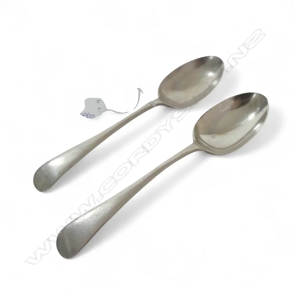 2 STG SILVER SPOONS, SHEFFIELD 1907, 100gms Image 1++