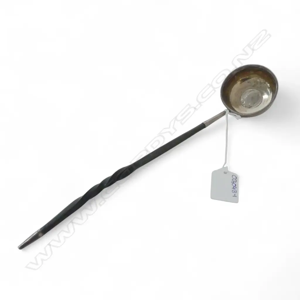 GEORGIAN SILVER TODDY LADLE L.290mm Image 1++