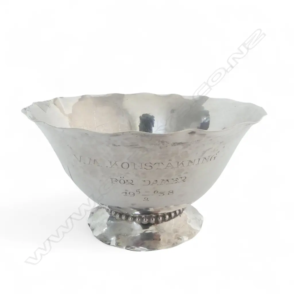 SWEDISH 800 SILVER DISH 90mm dia 48gms Image 1++