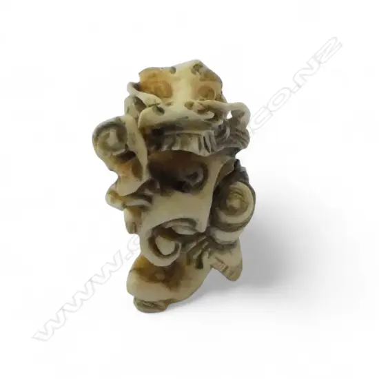 IVORY NETSUKE OF DRAGON loss to rear of the dragons head