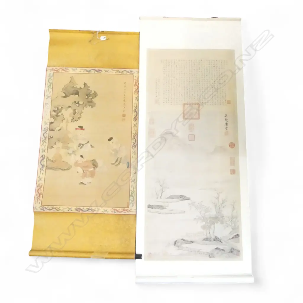 2 ORIENTAL SCROLLS Image 1++