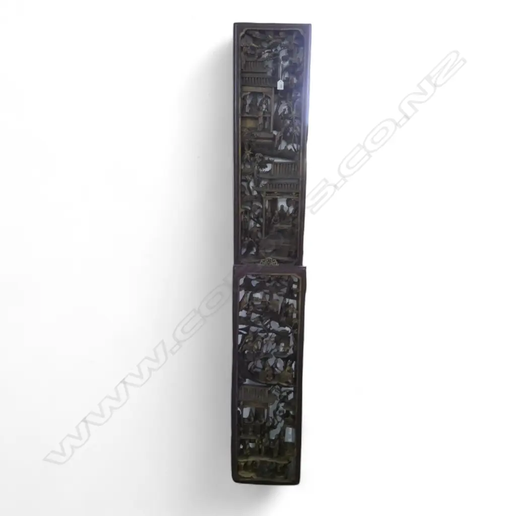 PR ORIENTAL CARVED GILTWOOD PANELS 1000x315mm Image 1++
