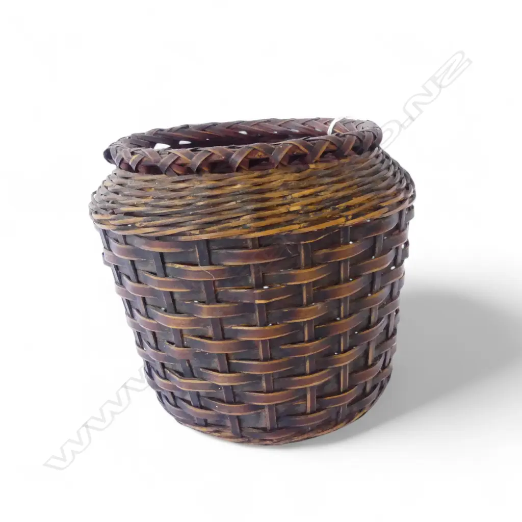 JAPANESE WICKER HANAKAGO BASKET H.160mm Image 1++