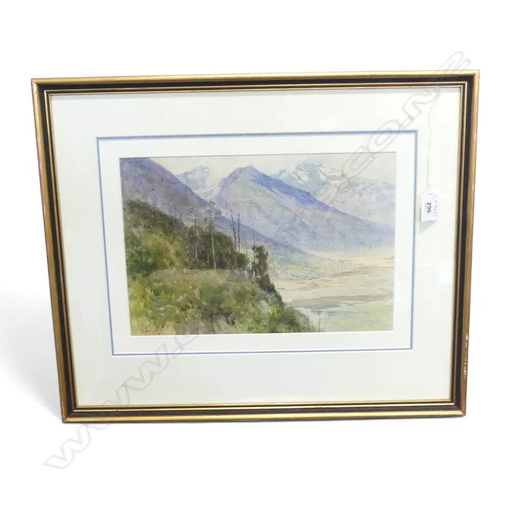 A. SINCLAIR, MOUNTAIN LANDSCAPE WC, 205x305mm FOXING Image 1++