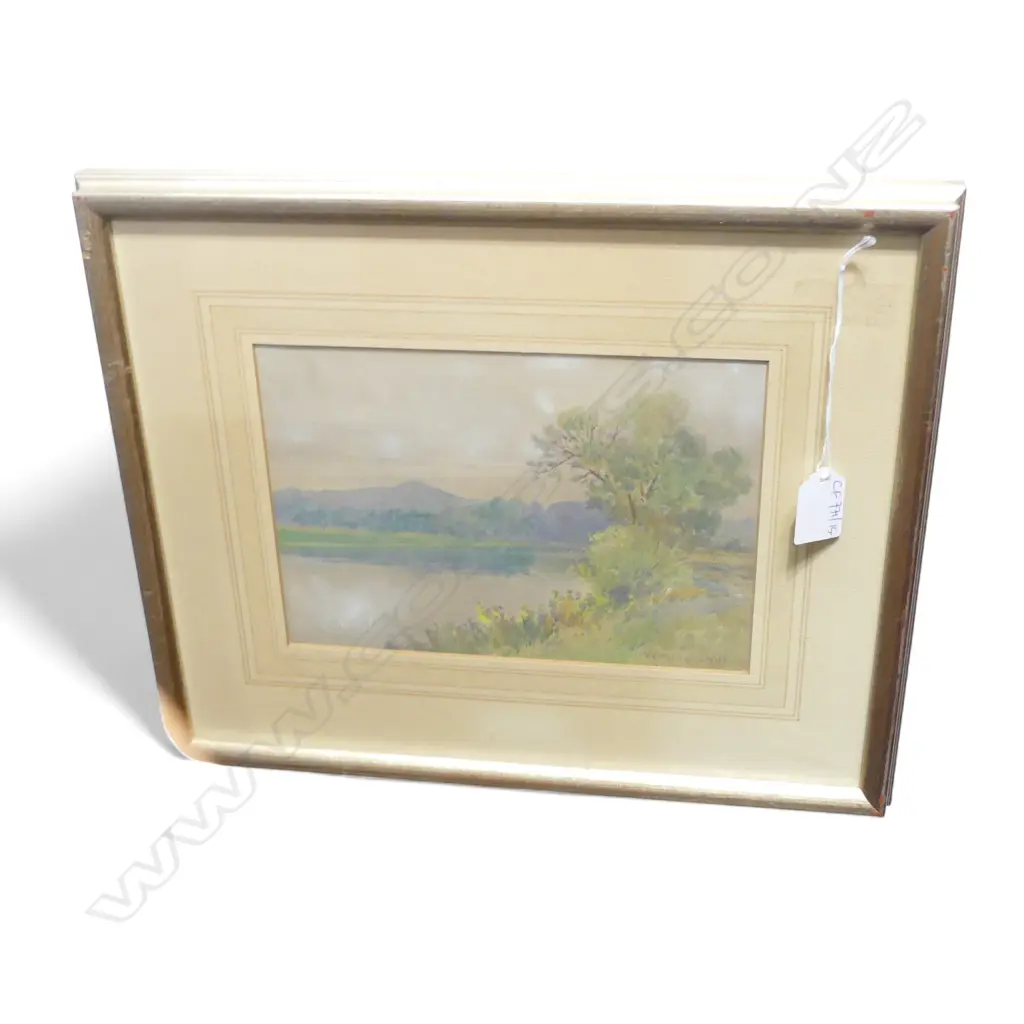W. MENZIES GIBB (1859-1931), LANDSCAPE WC 165x235mm Image 1++