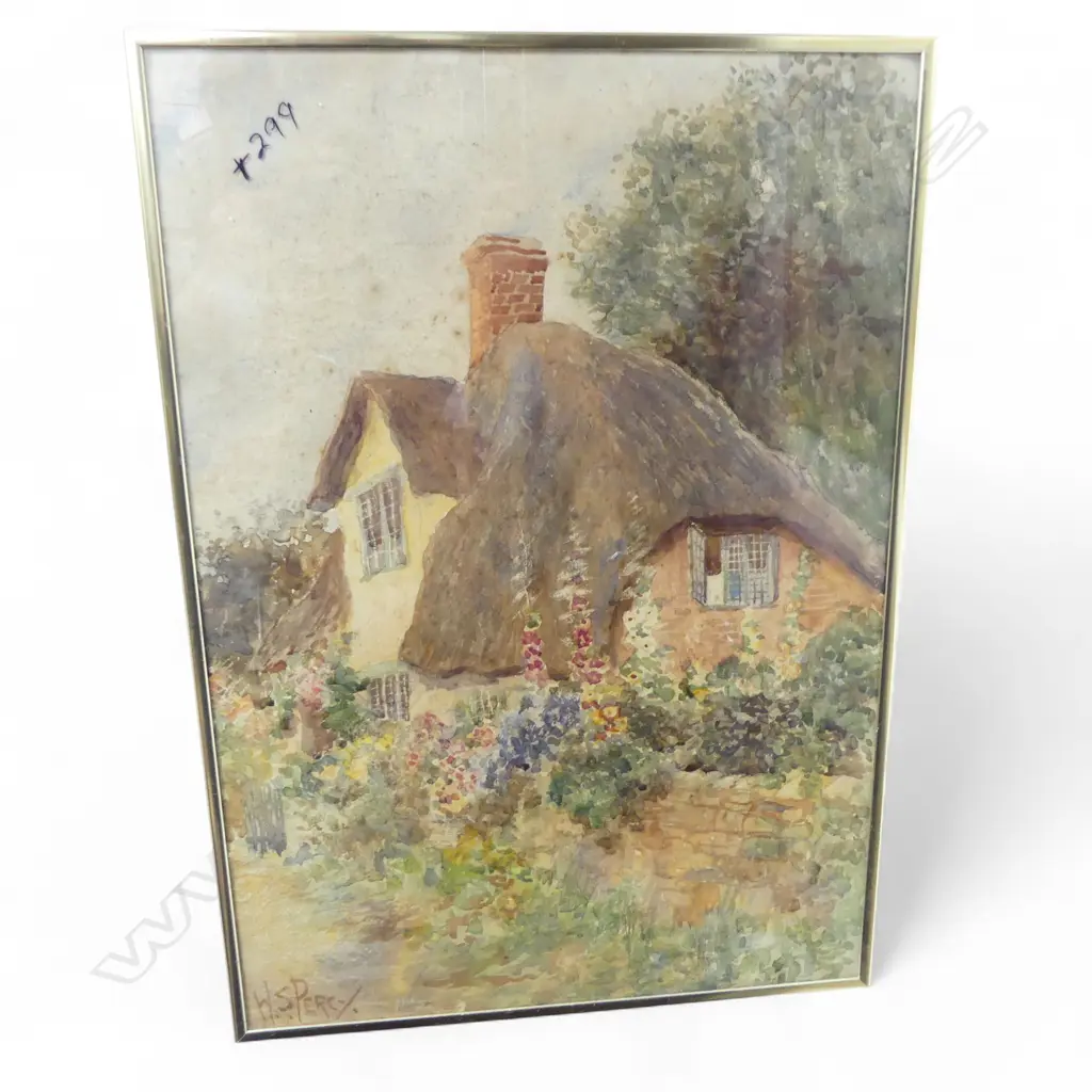 3 ENGLISH COTTAGE WCs; 250x130mm, W. S. PERCY 530x370mm, ARTHUR WILKINSON 290x490mm (no glass) Image 1++