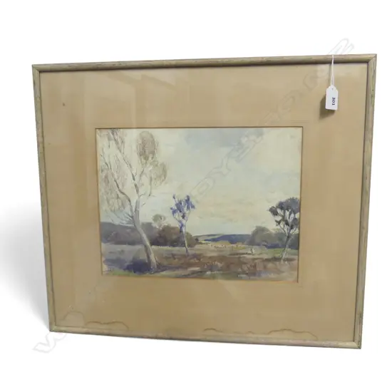 J.L. PALETHORPE, UNTITLED, W/C, 260x340mm DAMAGED MOUNT