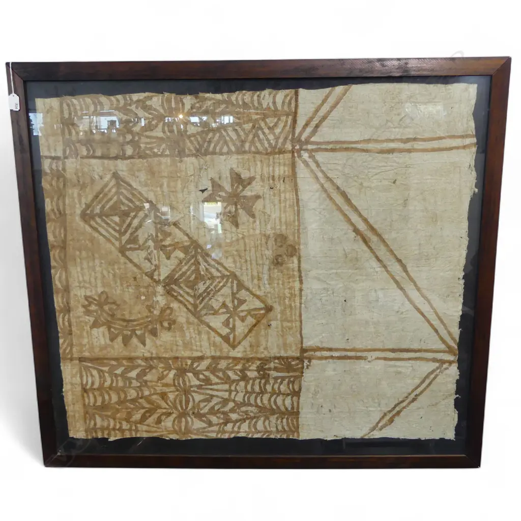 FRAMED TAPA CLOTH 960x1090mm Image 1++