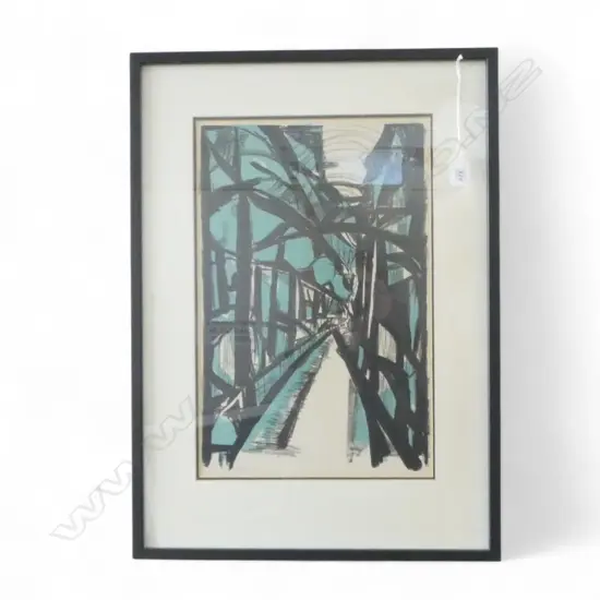 TORSTEN HULT (SWEDEN 1922-2012) 'ALLE' PRINT 1954 395x255mm