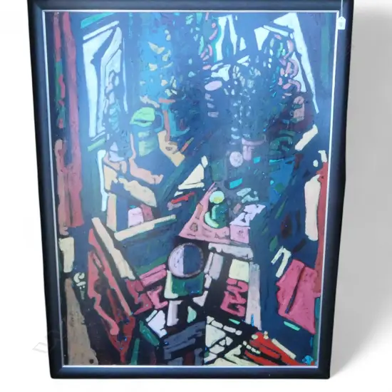 LG ACRYLIC ON BOARD SIGNED FOLEY '83