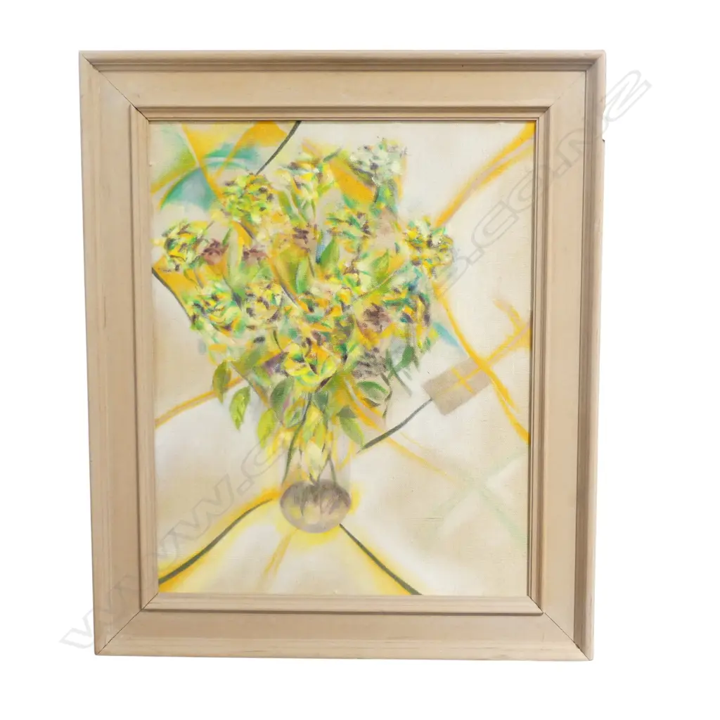SUSAN SKERMAN 'STILL LIFE FLOWERS FOR NANCY BROWN' 1988 - OIL ON CANVAS 595 X 475MM Image 1++