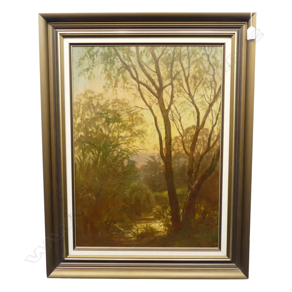 EDMUND THOMAS GOULDSMITH, FERN SHROUDED PATH' OIL ON BOARD 640x460mm Image 1++