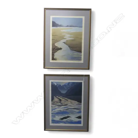 2 SIGNED PRINTS by VAN AALST 560x410mm